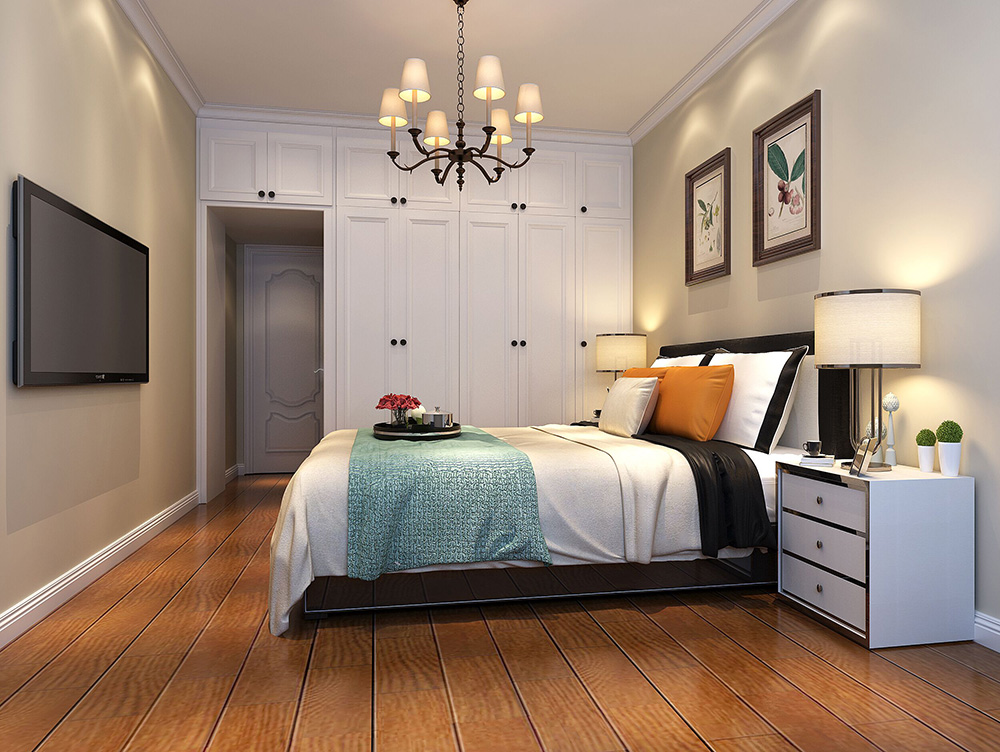 装修公司简欧风格室内装修效果图-次卧 装修公司简欧风格室内装修效果图-次卧