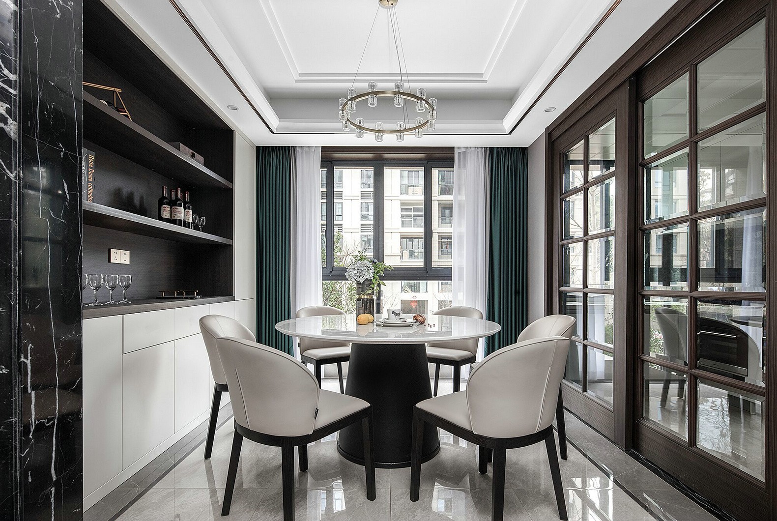 现代欧式风格家装设计室内装修效果图-餐厅 现代欧式风格家装设计室内装修效果图-餐厅