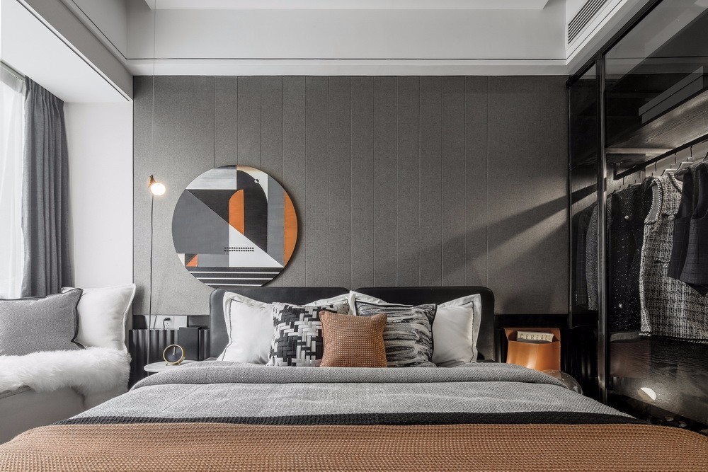 现代简约风格室内家装案例效果图-卧室 现代简约风格室内家装案例效果图-卧室