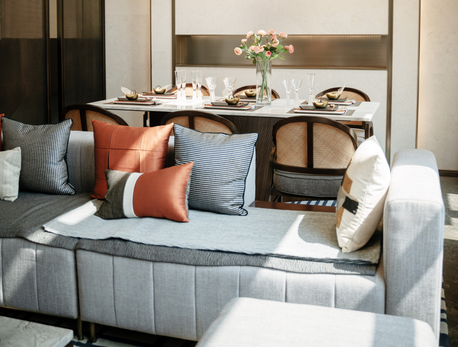 新中式风格室内家装案例效果图-客厅沙发 新中式风格室内家装案例效果图-客厅沙发