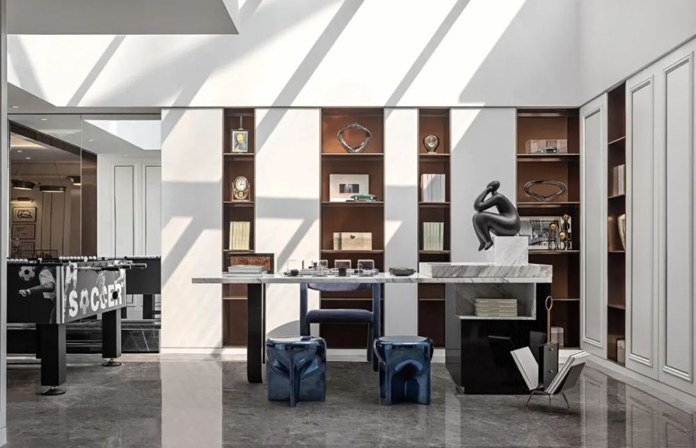 轻奢北欧风格室内家装案例效果图-夹层空间 轻奢北欧风格室内家装案例效果图-夹层空间