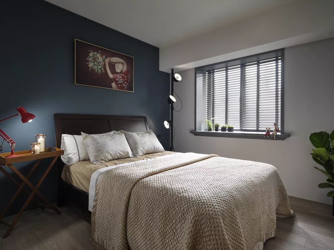 现代工业风风格家装设计室内装修效果图-主卧 现代工业风风格家装设计室内装修效果图-主卧