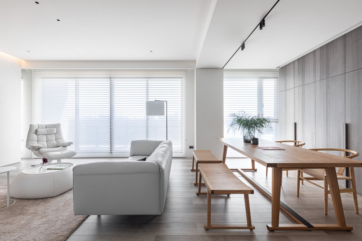 现代极简风格室内设计家装案例-客餐厅 现代极简风格室内设计家装案例-客餐厅