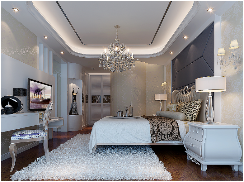 佛山装修公司简欧风格室内装修效果图-卧室 佛山装修公司简欧风格室内装修效果图-卧室