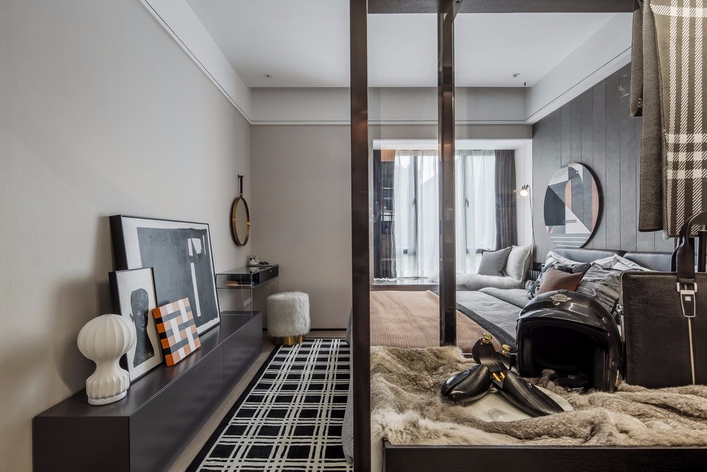 现代简约风格室内家装案例效果图-卧室 现代简约风格室内家装案例效果图-卧室