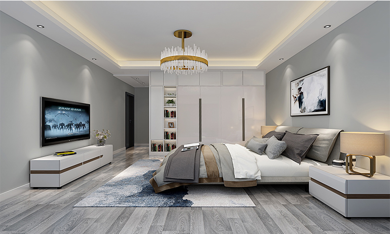 江山一品二居90平米简约现代风格装修案例-主卧 江山一品二居90平米简约现代风格装修案例-主卧