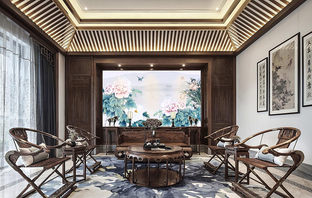 新古典风格别墅装修设计效果图-恒大山湖郡别墅450平米-别墅装修设计客厅 新古典风格别墅装修设计效果图-恒大山湖郡别墅450平米-别墅装修设计客厅