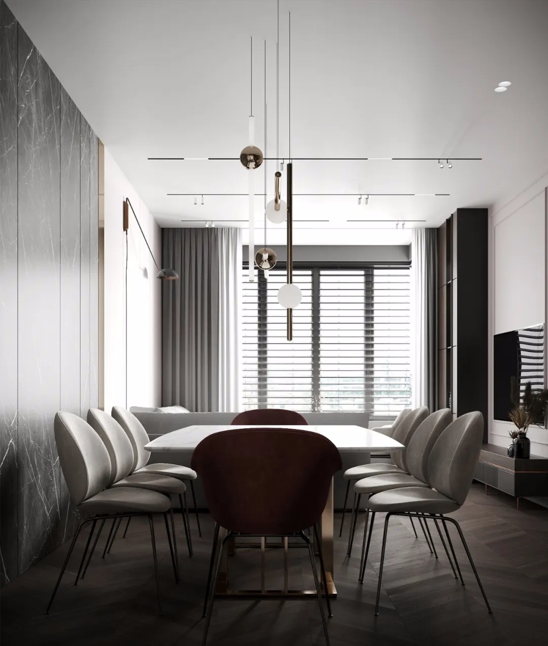 装修案例现代风格室内装修效果图-餐厅 装修案例现代风格室内装修效果图-餐厅