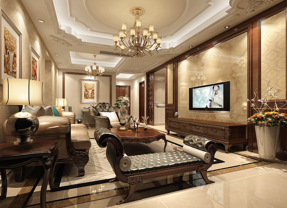 装修公司欧式风格室内装修效果图-客厅 装修公司欧式风格室内装修效果图-客厅