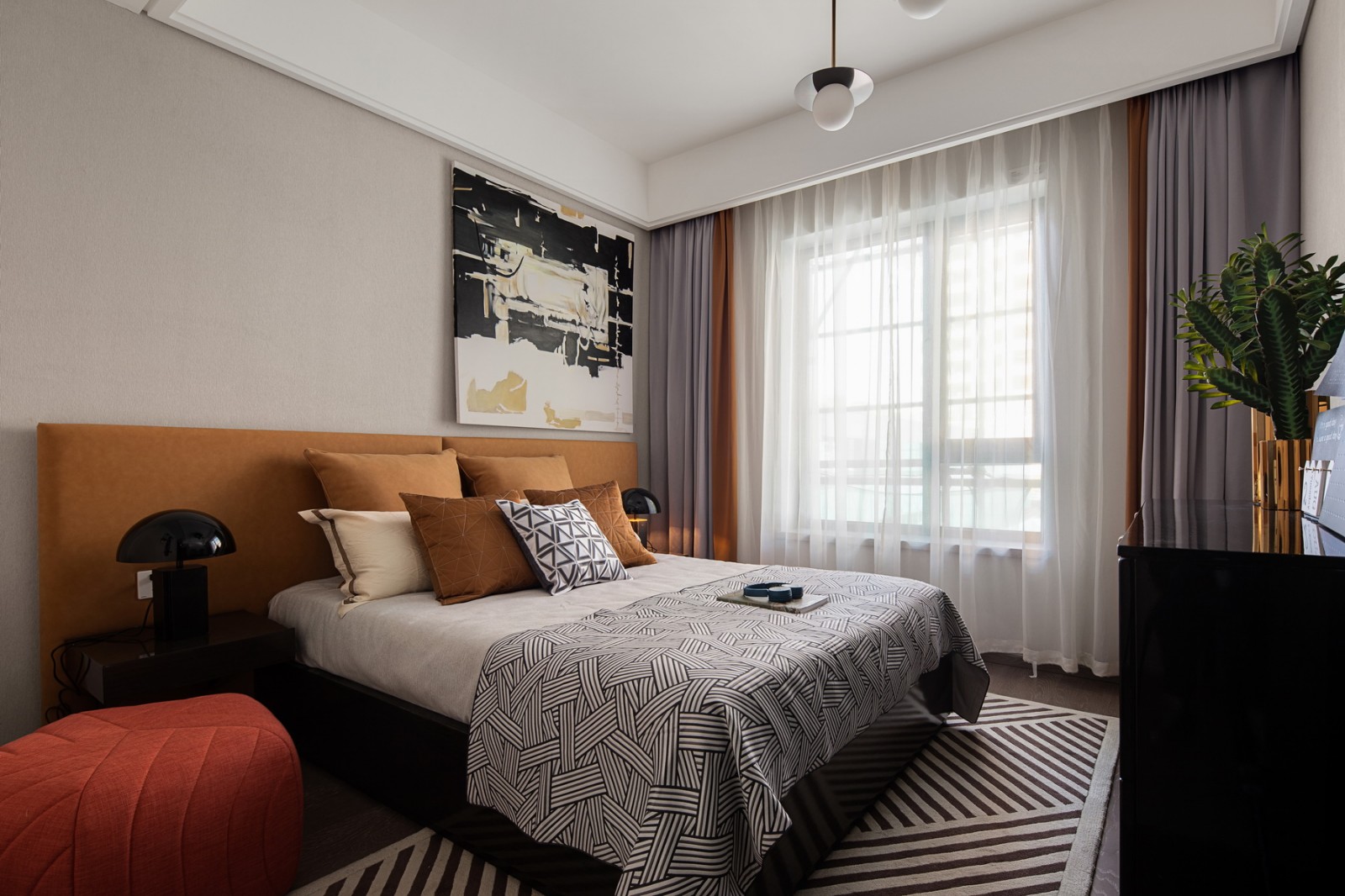 现代轻奢风格室内设计家装案例-客卧 现代轻奢风格室内设计家装案例-客卧